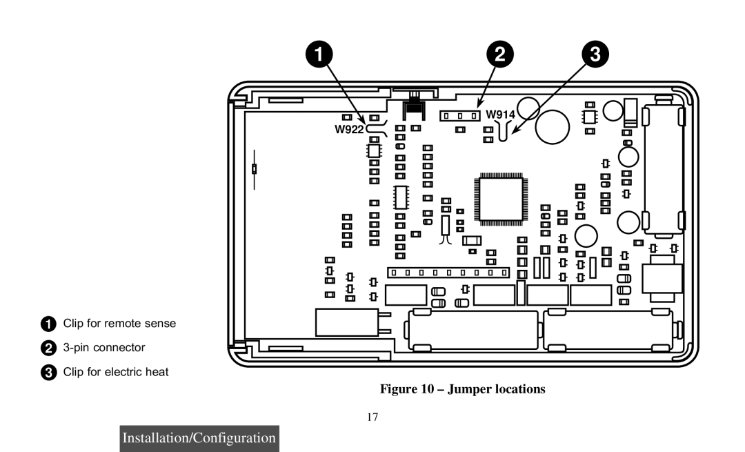 Emerson 1F97-391 operating instructions Jumper locations 