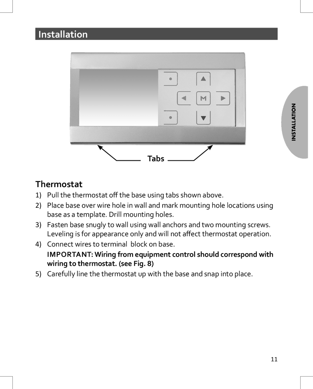 Emerson 1HDEZ-1521 installation instructions Thermostat 