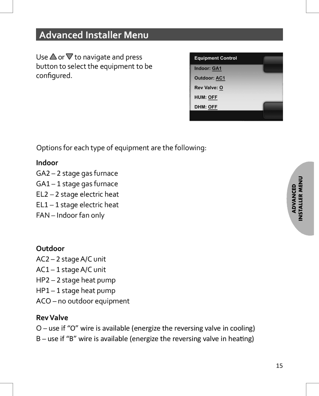 Emerson 1HDEZ-1521 installation instructions Indoor, Outdoor, Rev Valve 