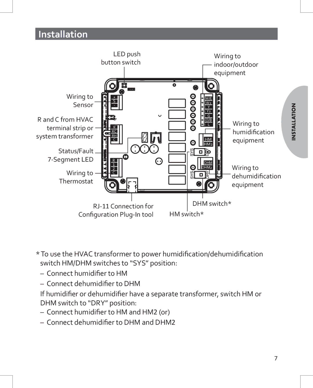 Emerson 1HDEZ-1521 installation instructions Wiring to 