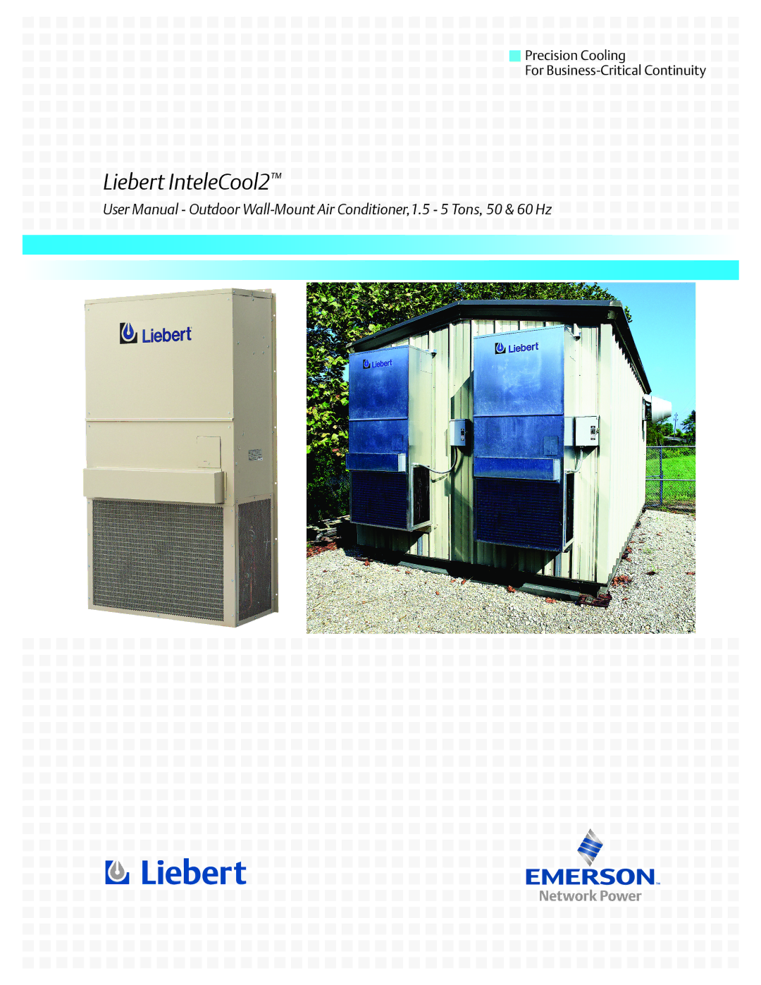 Emerson user manual Liebert InteleCool2 