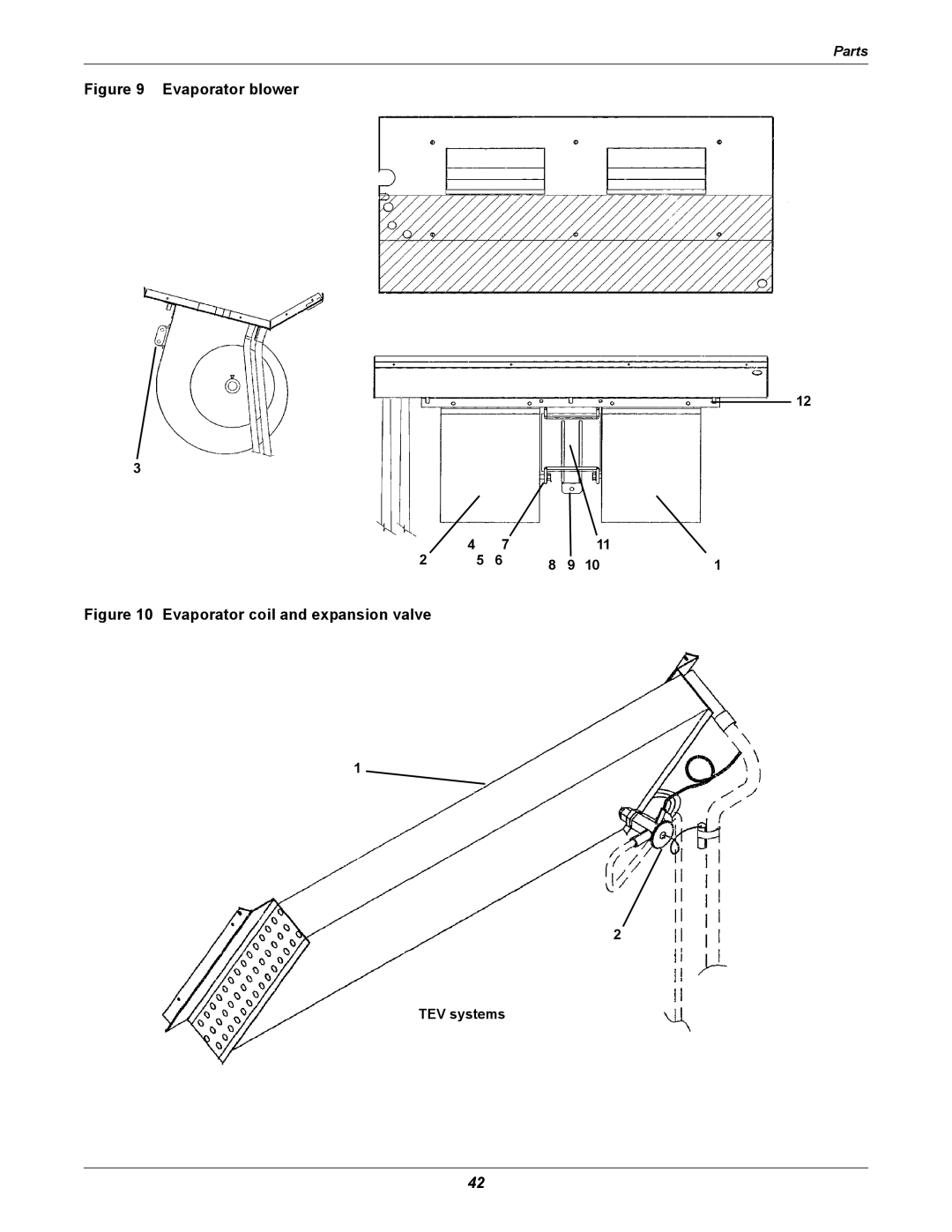 Emerson 2 user manual Evaporator blower, Evaporator coil and expansion valve 