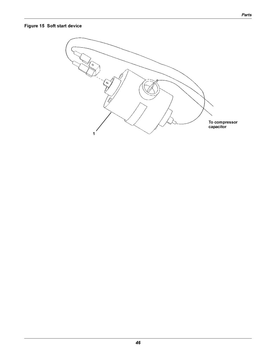 Emerson 2 user manual Soft start device, To compressor capacitor 