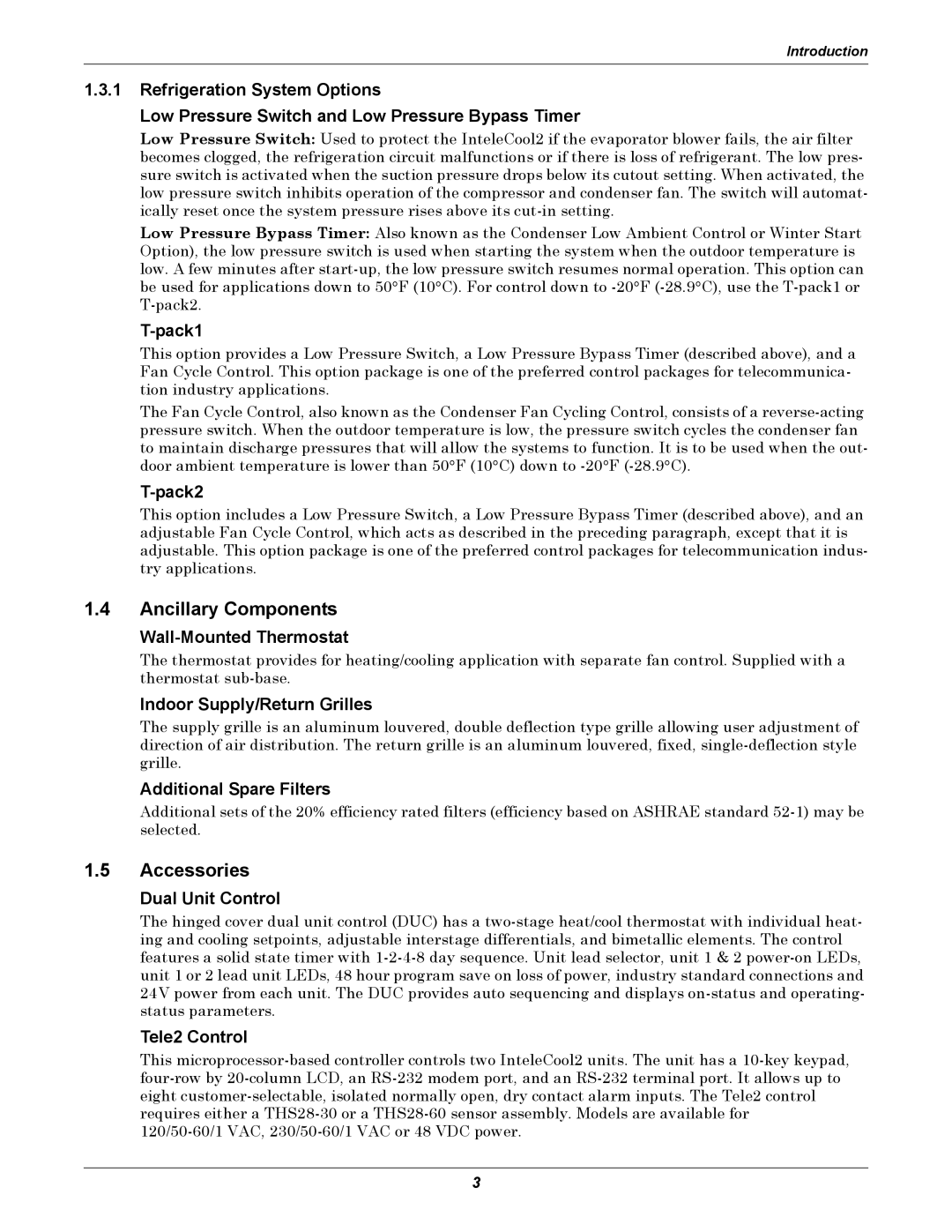 Emerson 2 user manual Ancillary Components, Accessories 