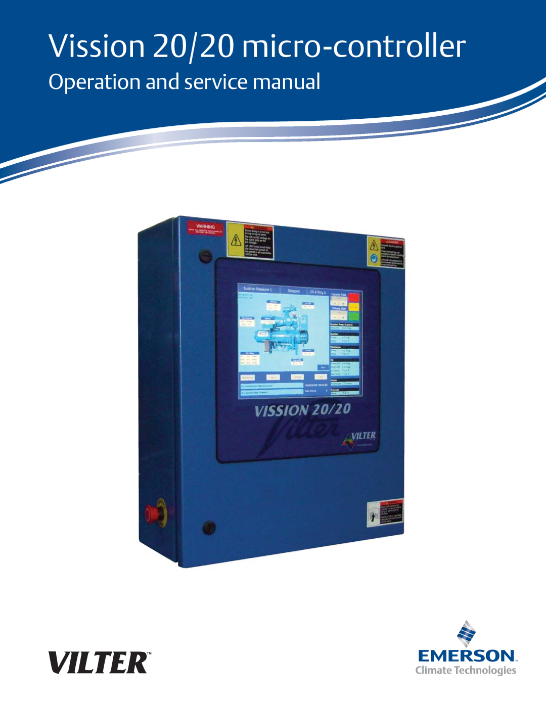 Emerson service manual Vission 20/20 micro-controller 