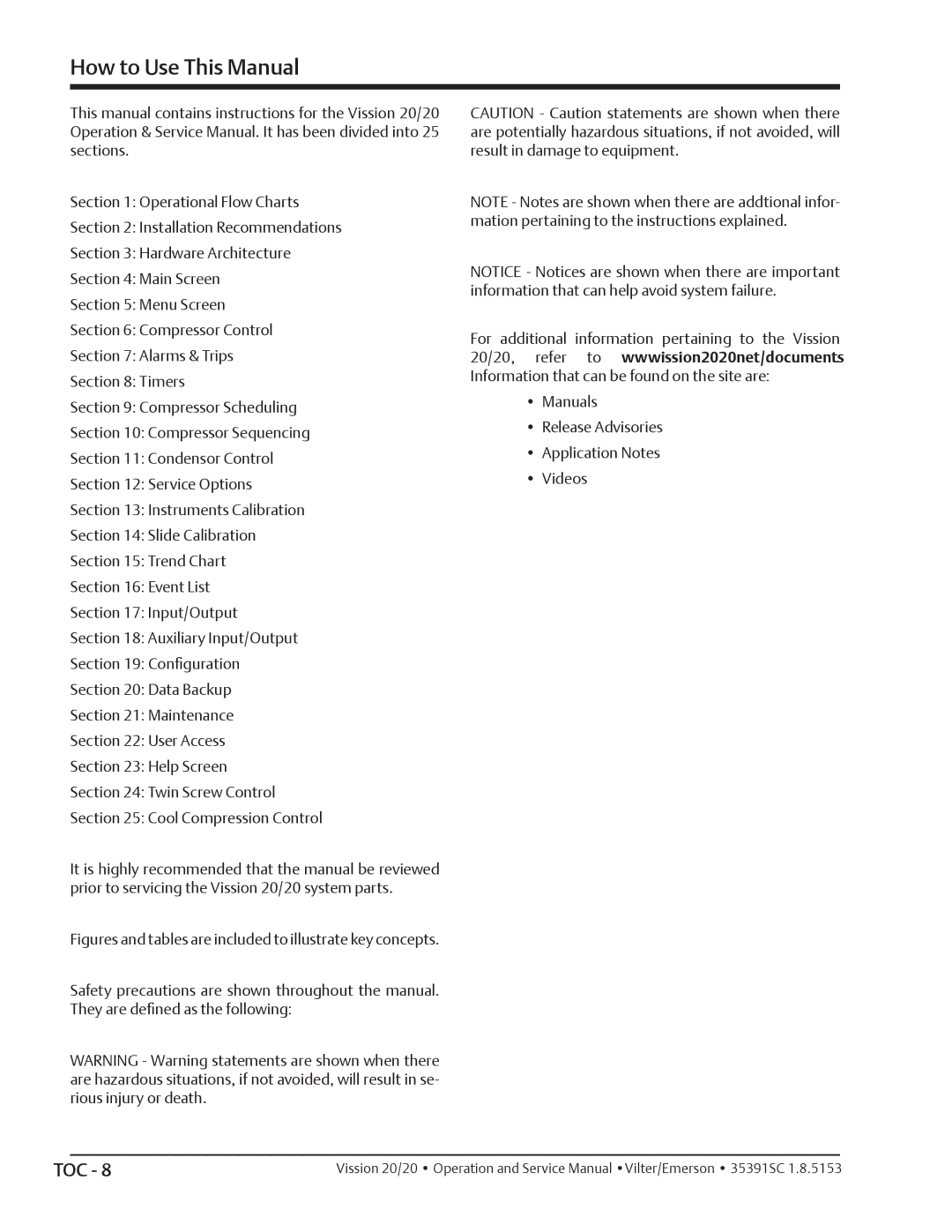 Emerson 20/20 service manual How to Use This Manual 