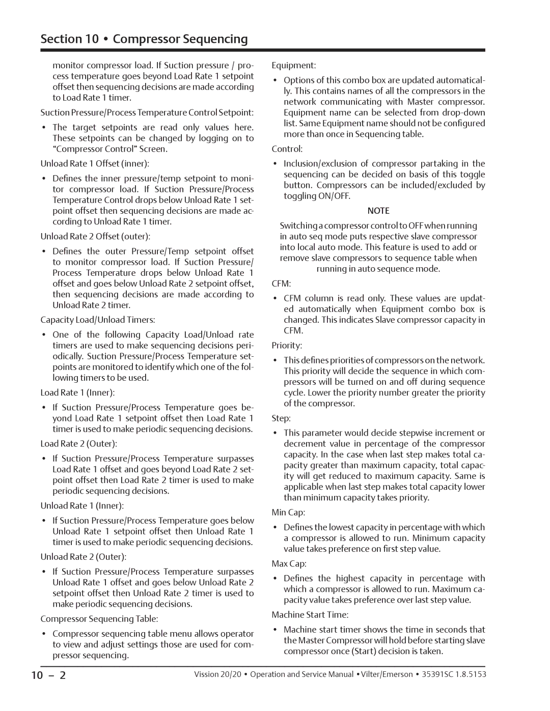 Emerson 20/20 service manual Cfm 