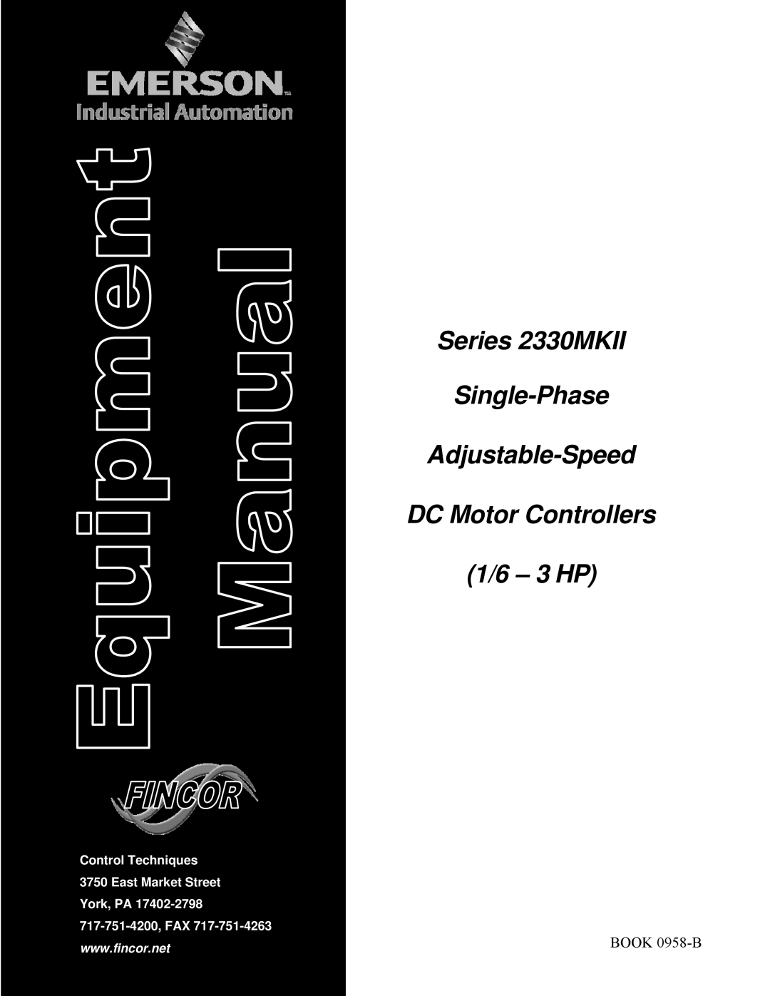 Emerson 2330MKII manual Book 0958-B 