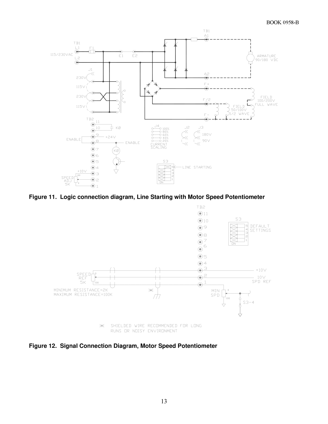 Emerson 2330MKII manual Signal Connection Diagram, Motor Speed Potentiometer 