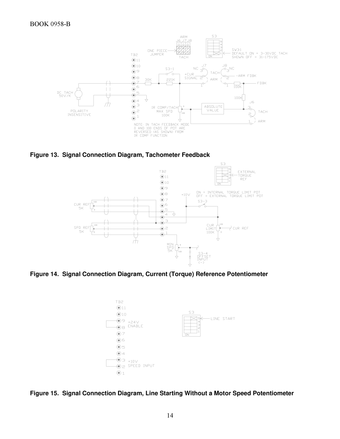 Emerson 2330MKII manual Signal Connection Diagram, Tachometer Feedback 