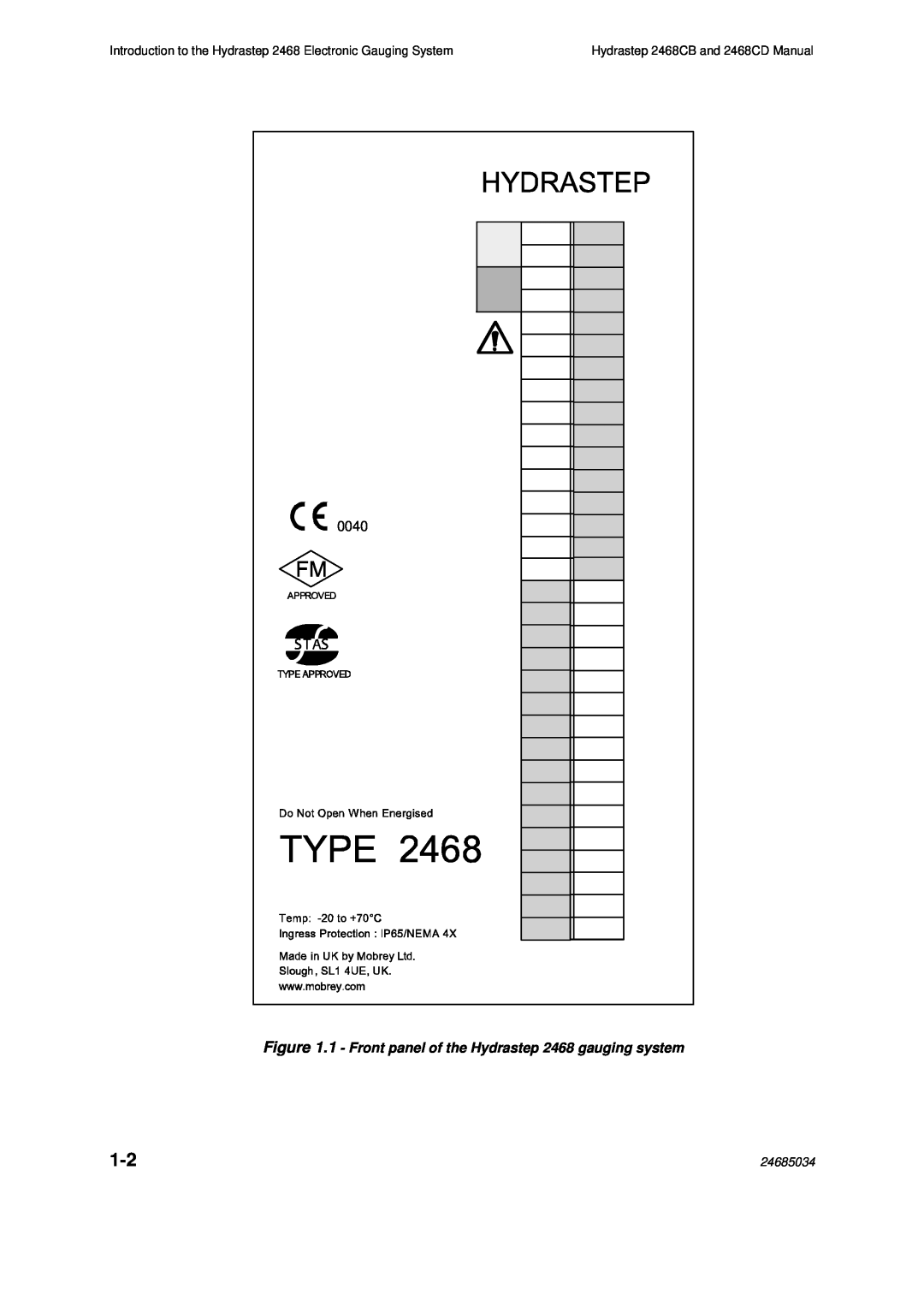 Emerson manual Hydrastep 2468CB and 2468CD Manual, 0040, 24685034 