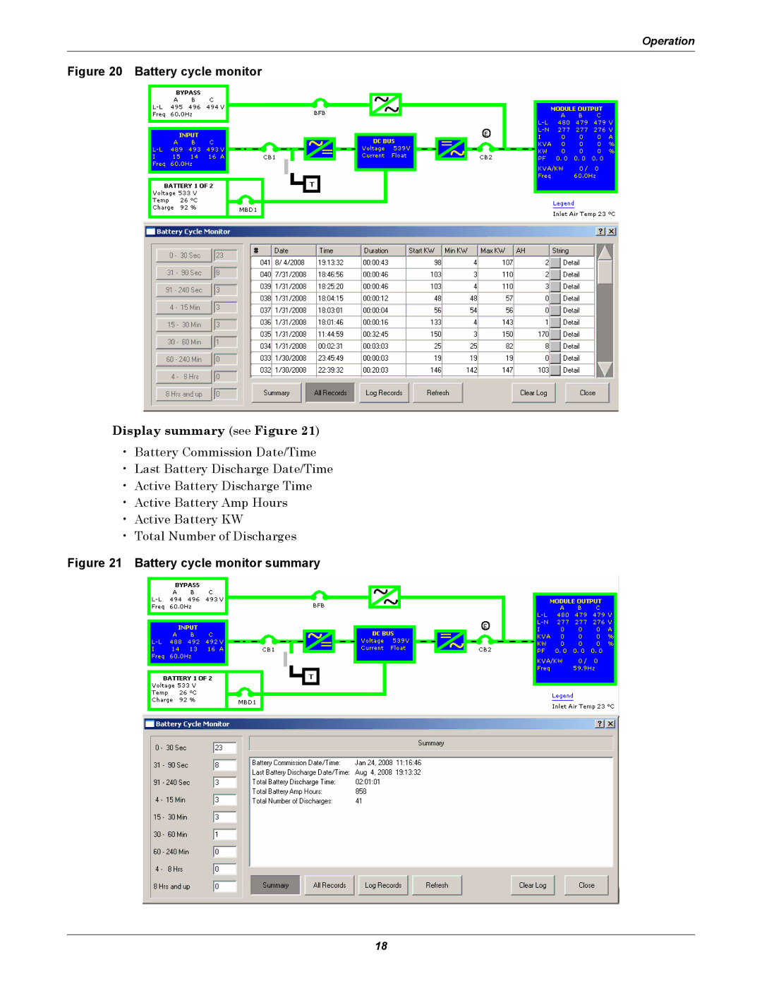 Emerson 250-400kVA manual Display summary see Figure 