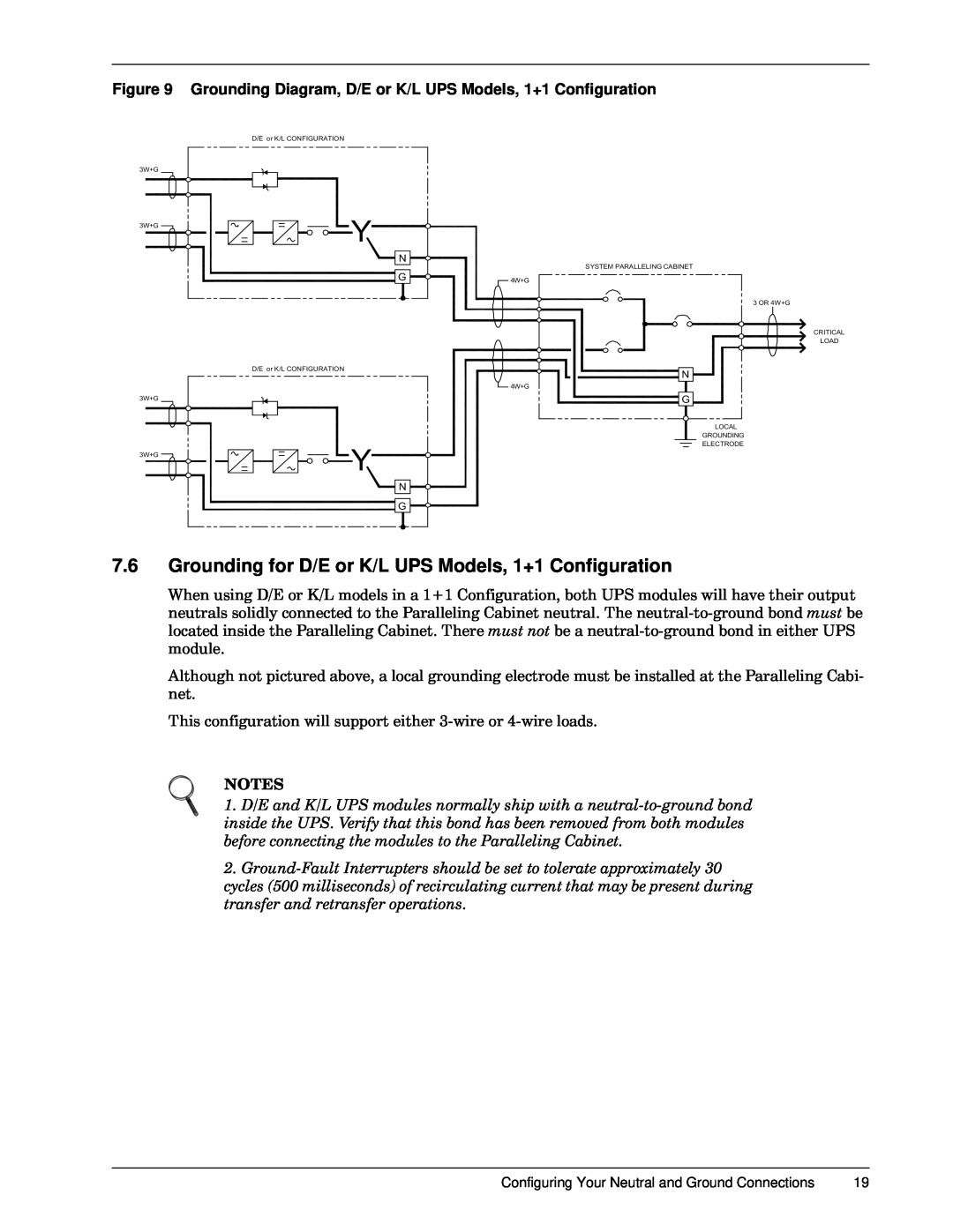 Emerson 30-130 kVA installation manual Grounding Diagram, D/E or K/L UPS Models, 1+1 Configuration, Prgxoh, 1276 