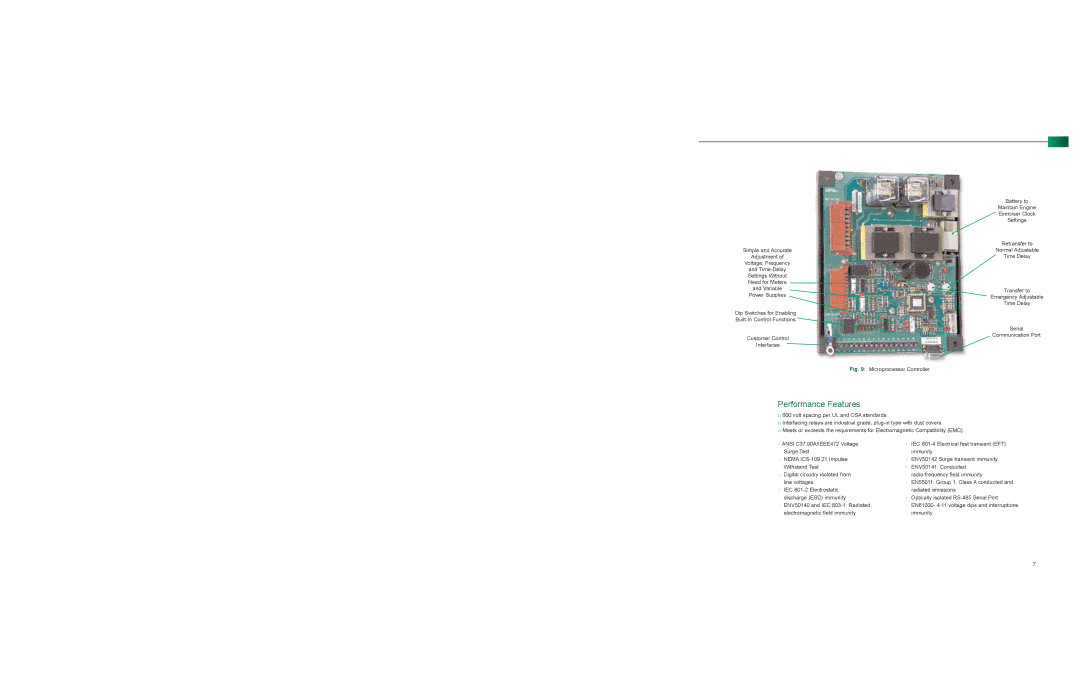 Emerson 300 Series manual Performance Features 