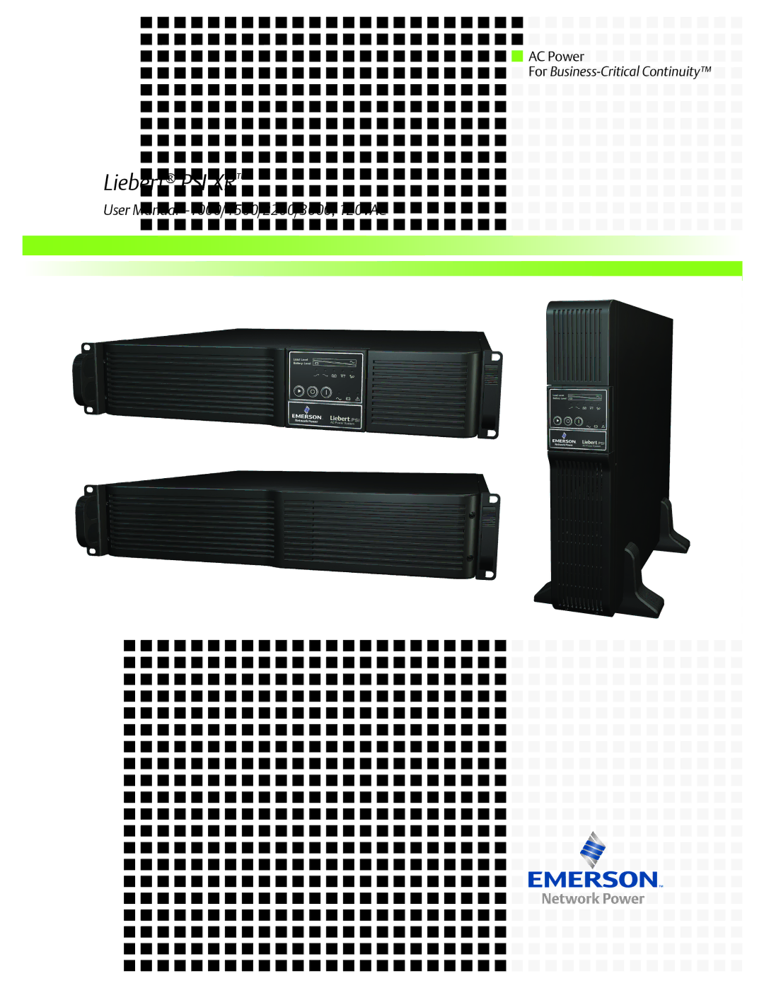 Emerson 1000, 3000, 1500, 2200 user manual 