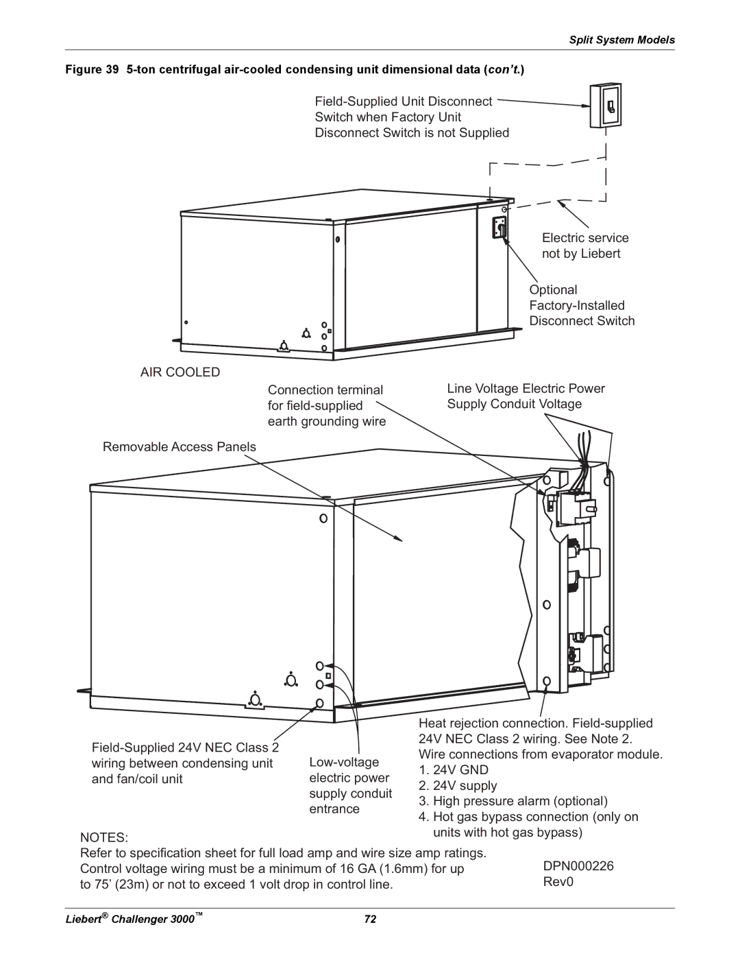 Emerson 3000 installation manual AIR Cooled 