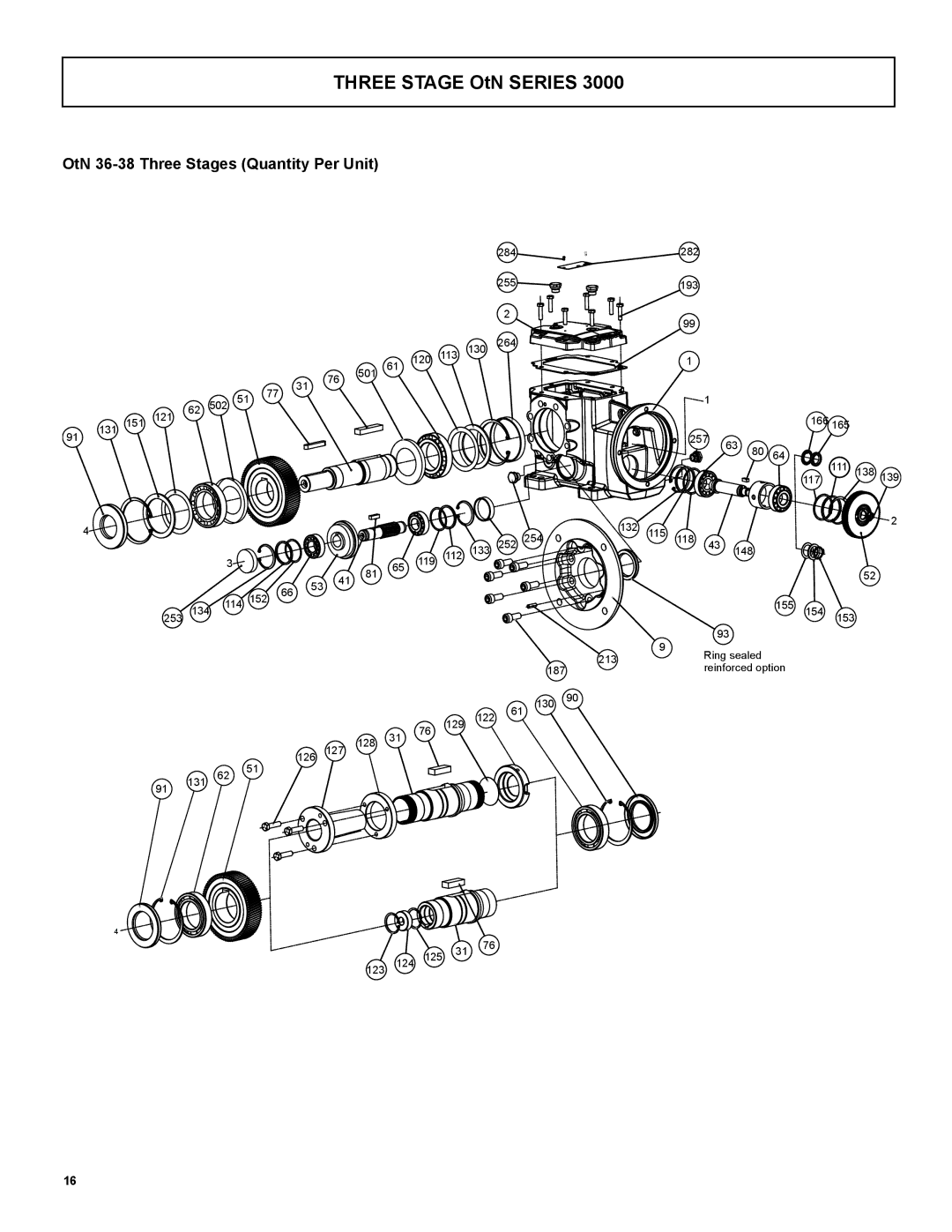 Emerson 3000 installation instructions OtN 36-38 Three Stages Quantity Per Unit 