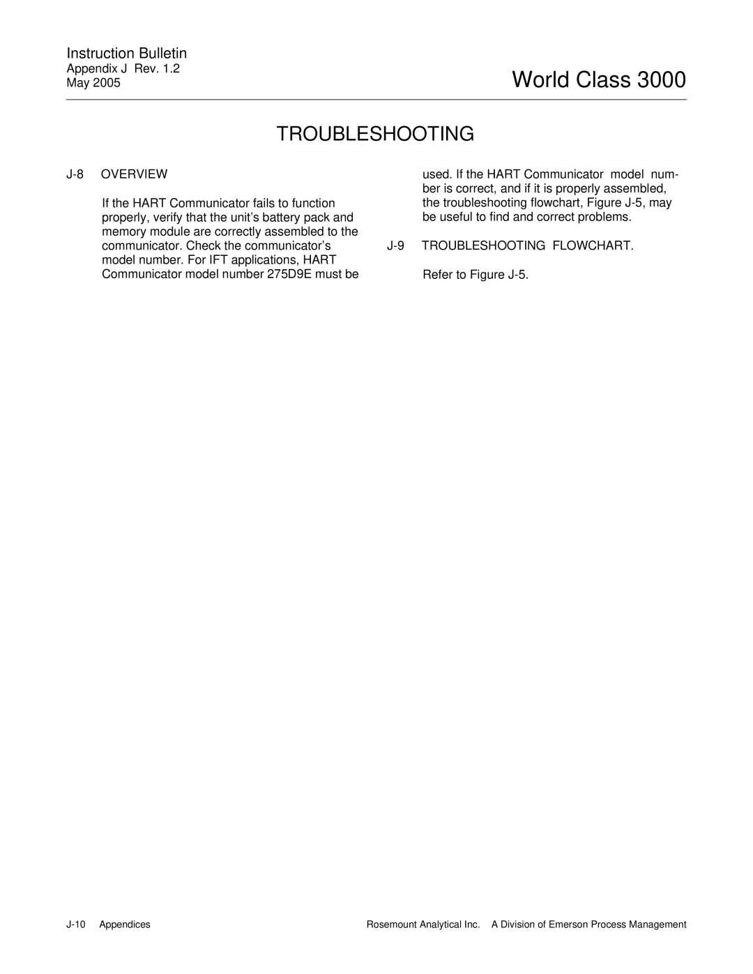 Emerson 3000 instruction manual Troubleshooting Flowchart 