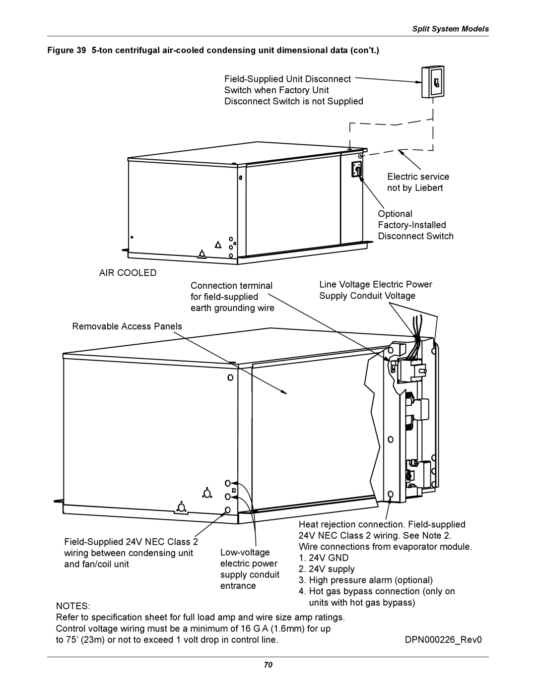 Emerson 3000 installation manual Air Cooled 