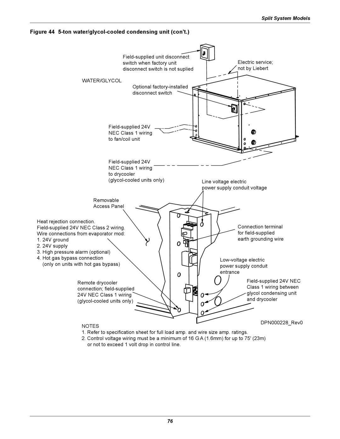Emerson 3000 installation manual Split System Models 