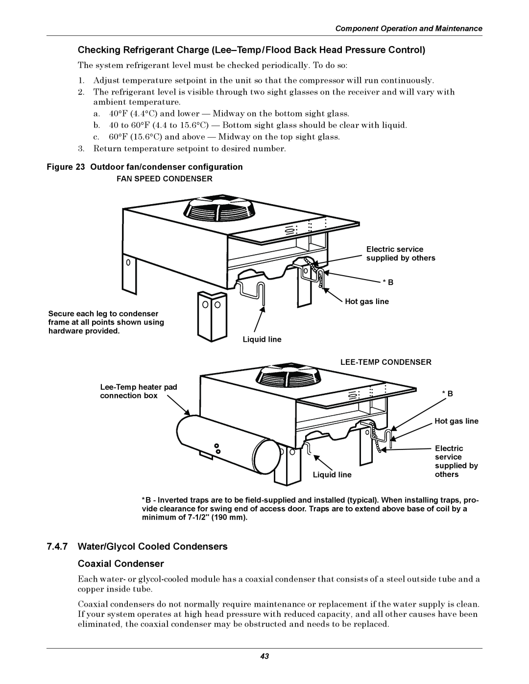 Emerson 3000/ITR manual Outdoor fan/condenser configuration 
