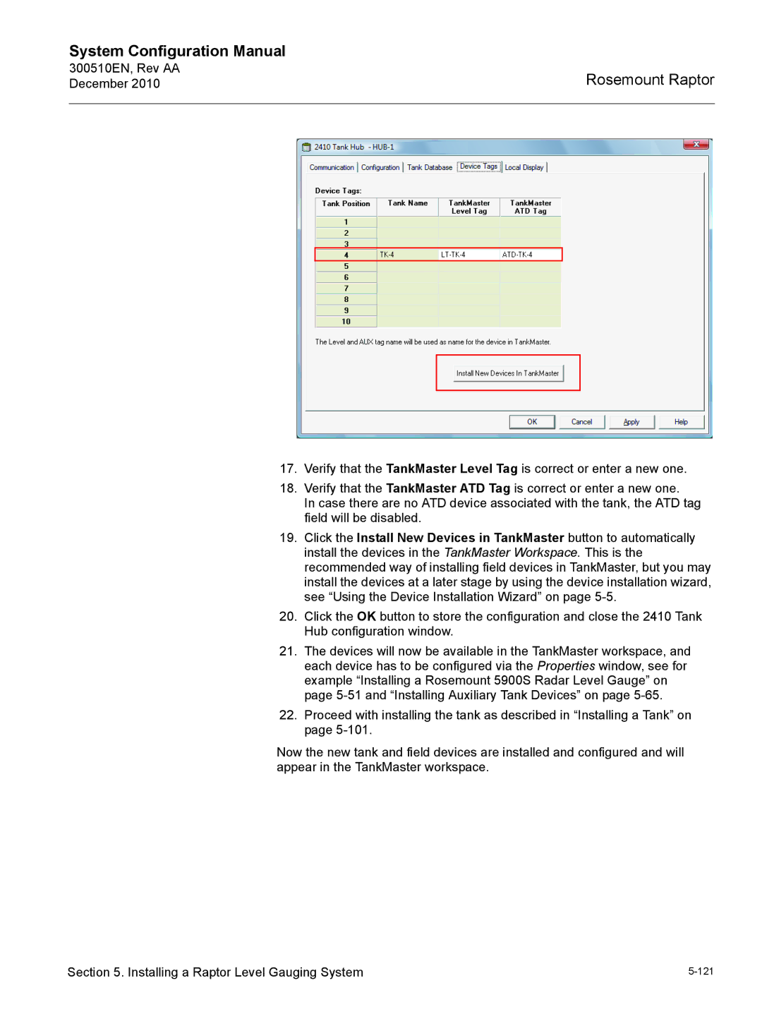 Emerson 300510EN configurationmanual 121 