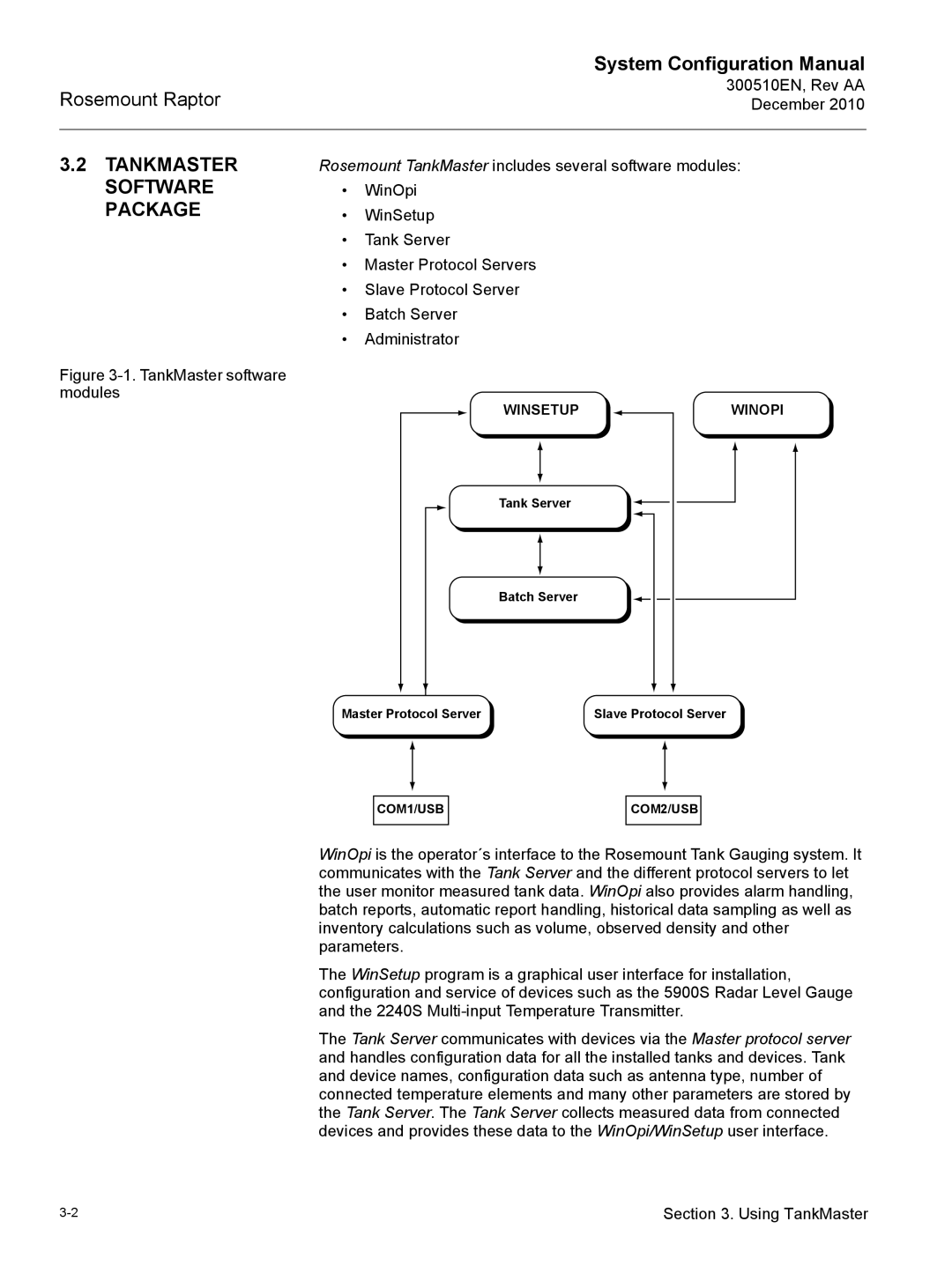 Emerson 300510EN configurationmanual Tankmaster Software Package 