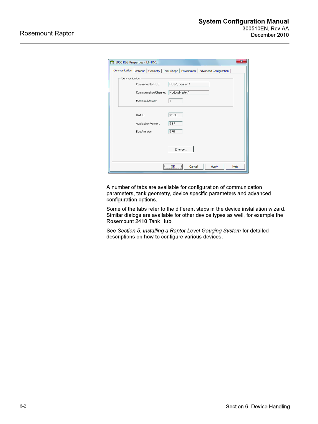 Emerson 300510EN configurationmanual Device Handling 