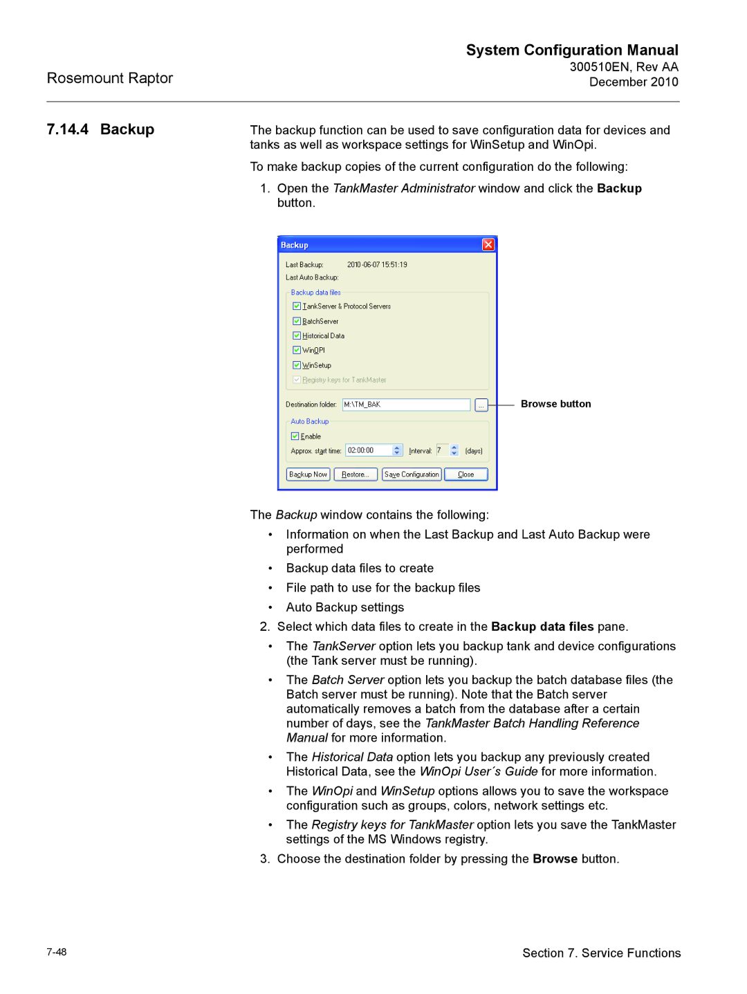 Emerson 300510EN configurationmanual Backup 