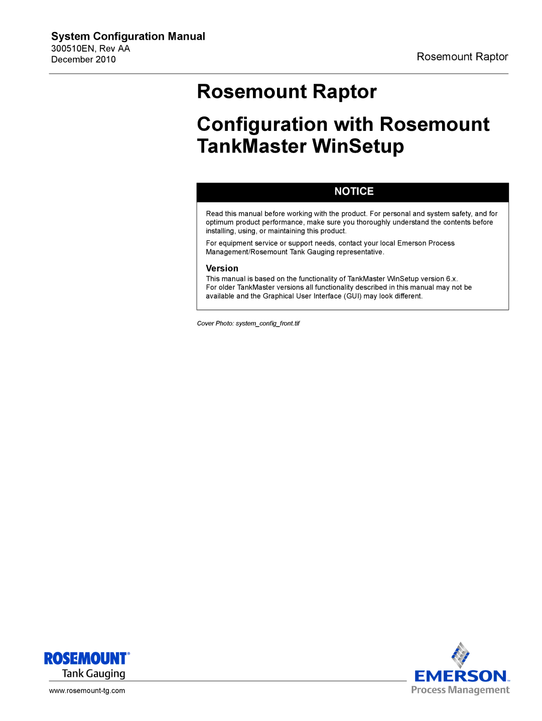 Emerson 300510EN configurationmanual Version 