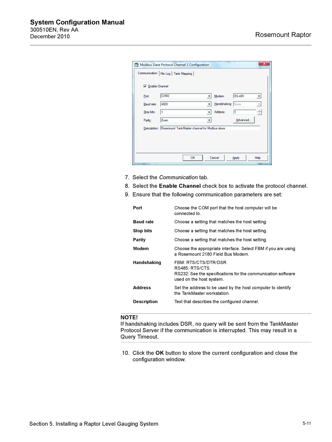 Emerson 300510EN configurationmanual Stop bits 