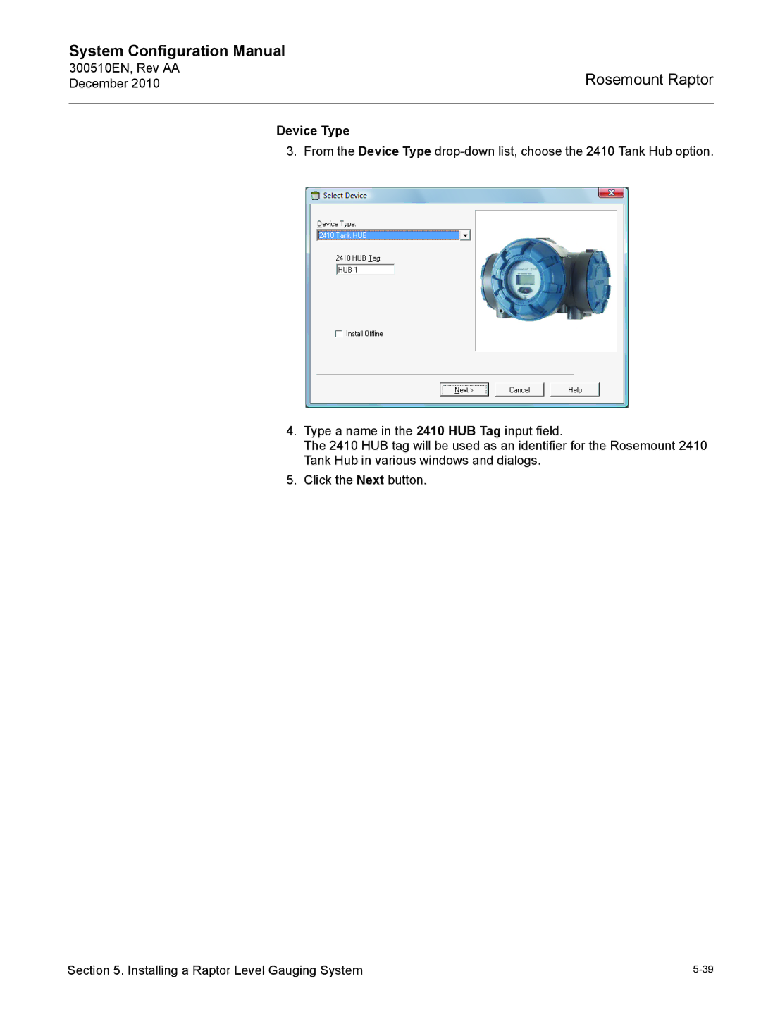 Emerson 300510EN configurationmanual Device Type 