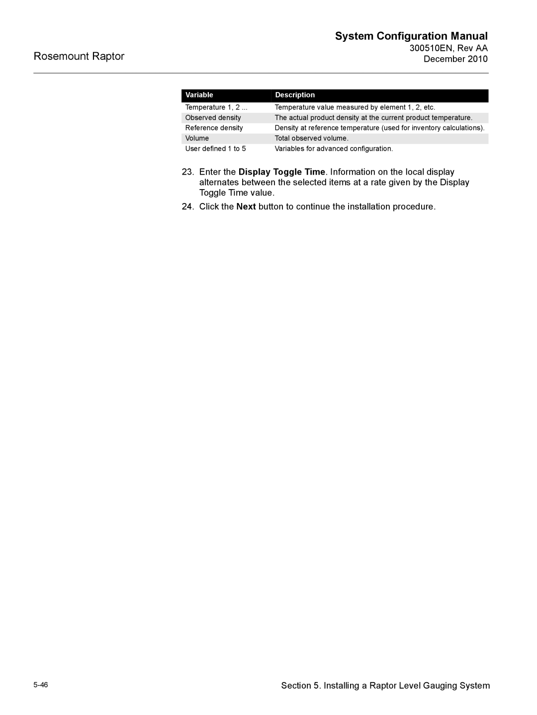 Emerson 300510EN configurationmanual System Configuration Manual 