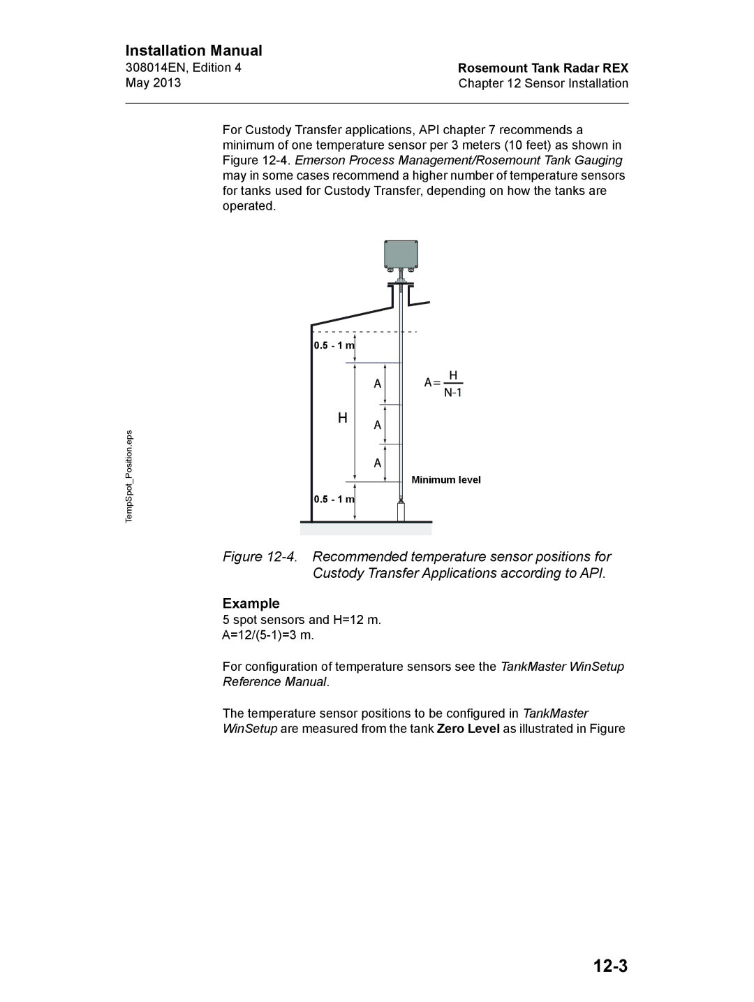 Emerson Edition 4, 308014EN installation manual 12-3, Example 