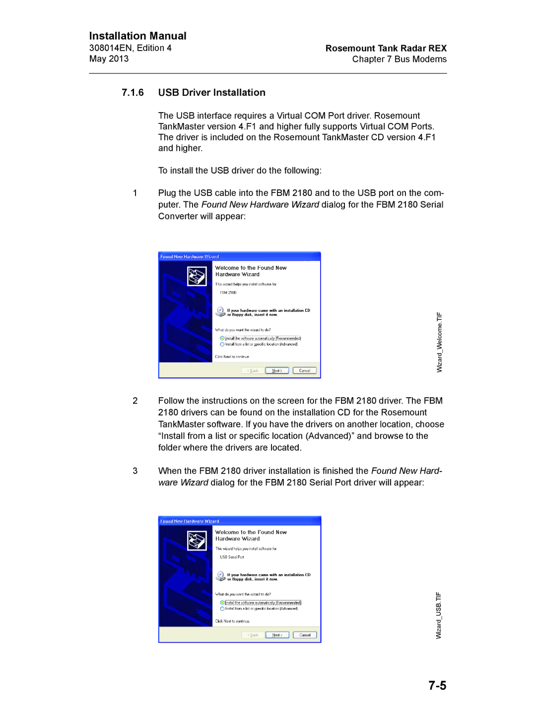 Emerson Edition 4, 308014EN installation manual USB Driver Installation 