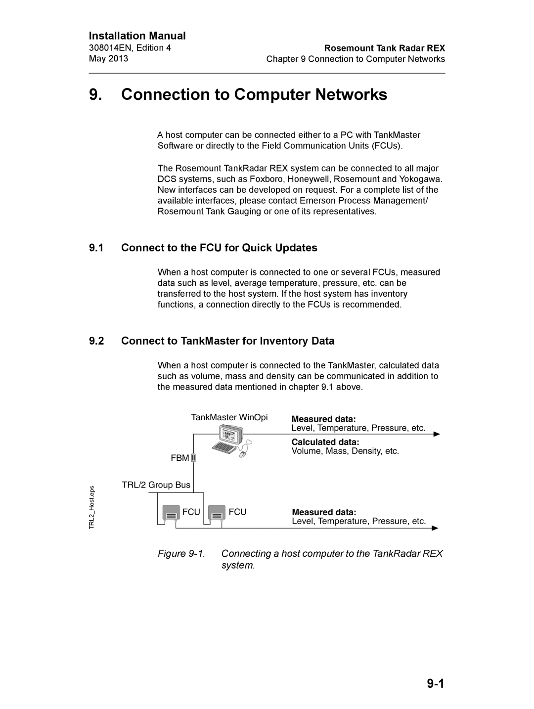 Emerson Edition 4, 308014EN installation manual Connection to Computer Networks, Connect to the FCU for Quick Updates 