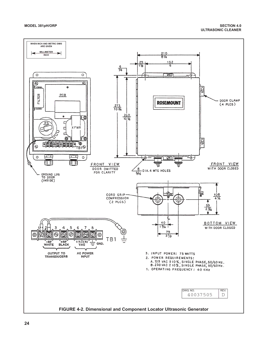 Emerson 381 instruction manual 40037505 