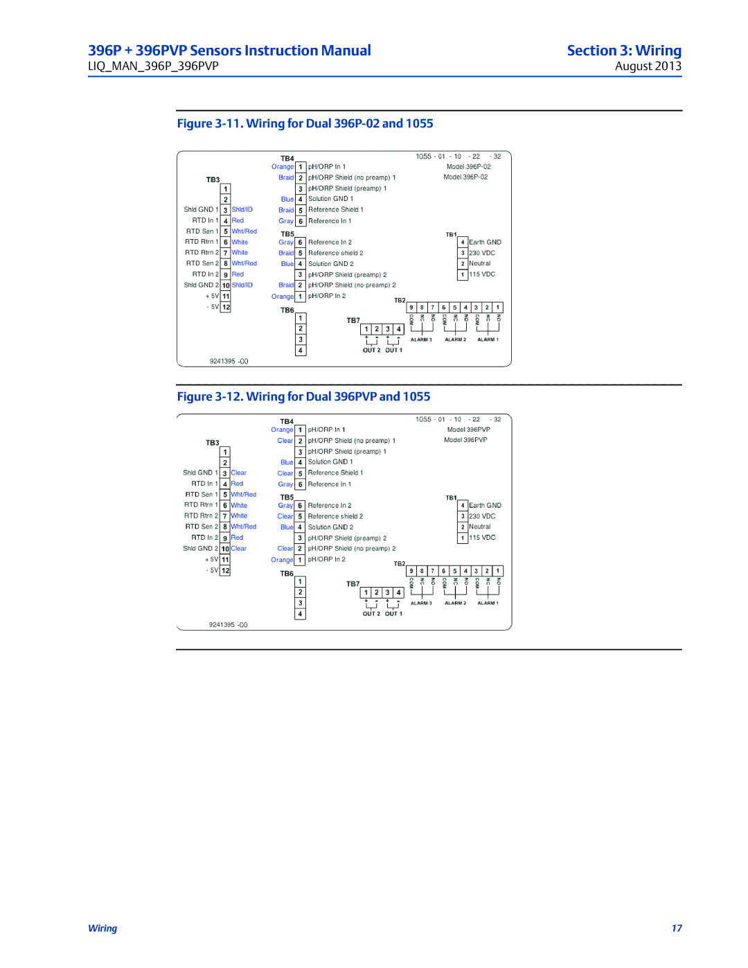 Emerson 396PVP instruction manual Wiring for Dual 396P-02 