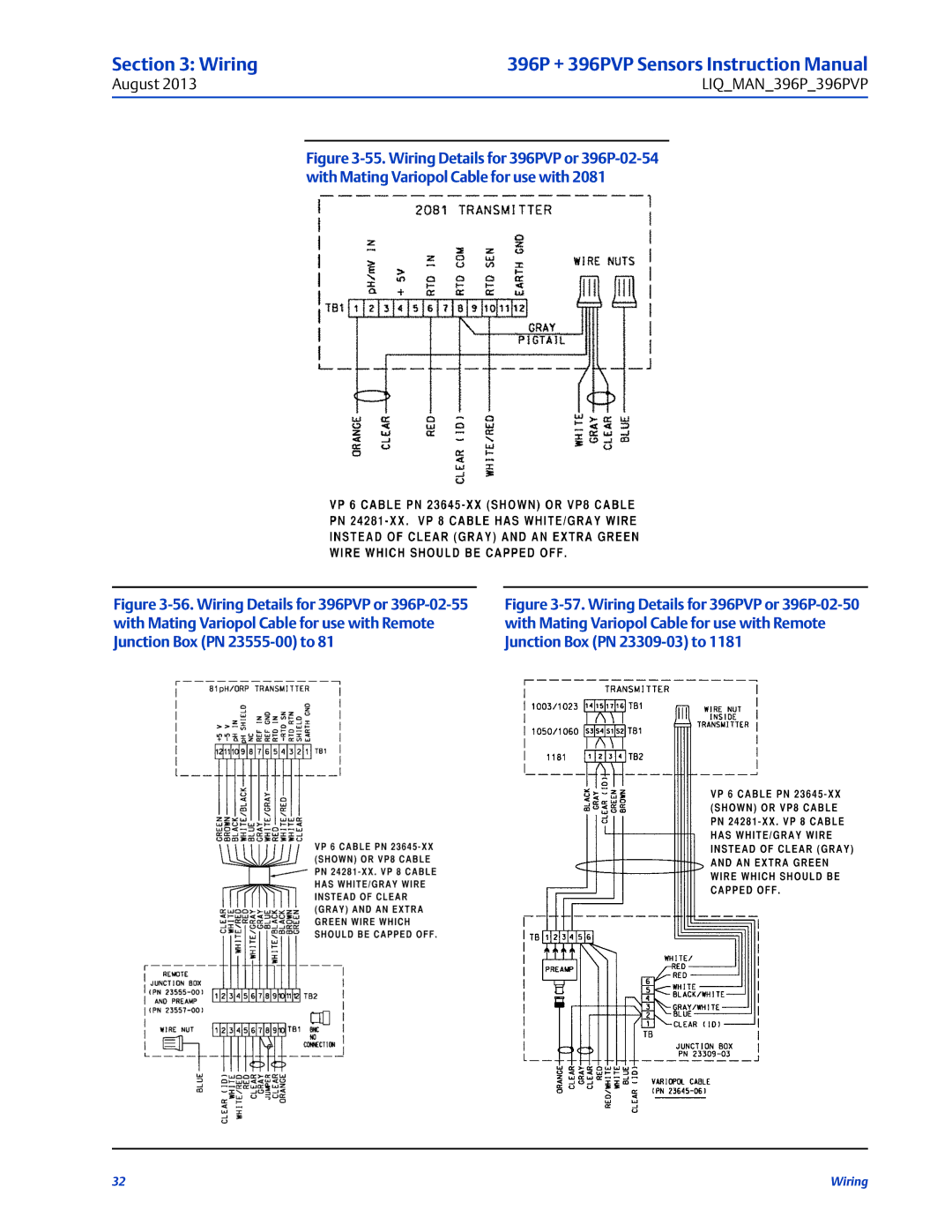 Emerson 396PVP instruction manual Wiring 