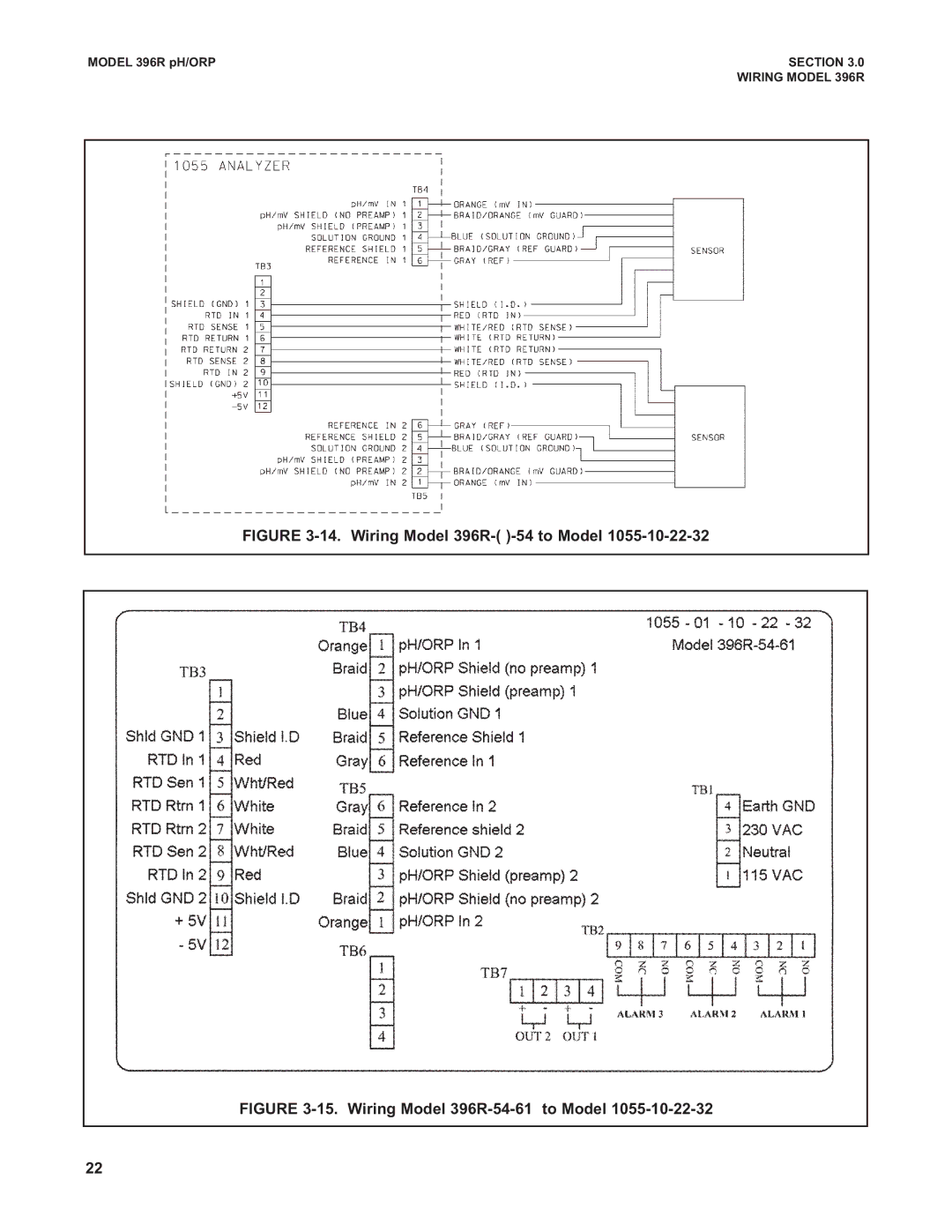 Emerson 396RVP instruction manual Wiring Model 396R- -54 to Model 