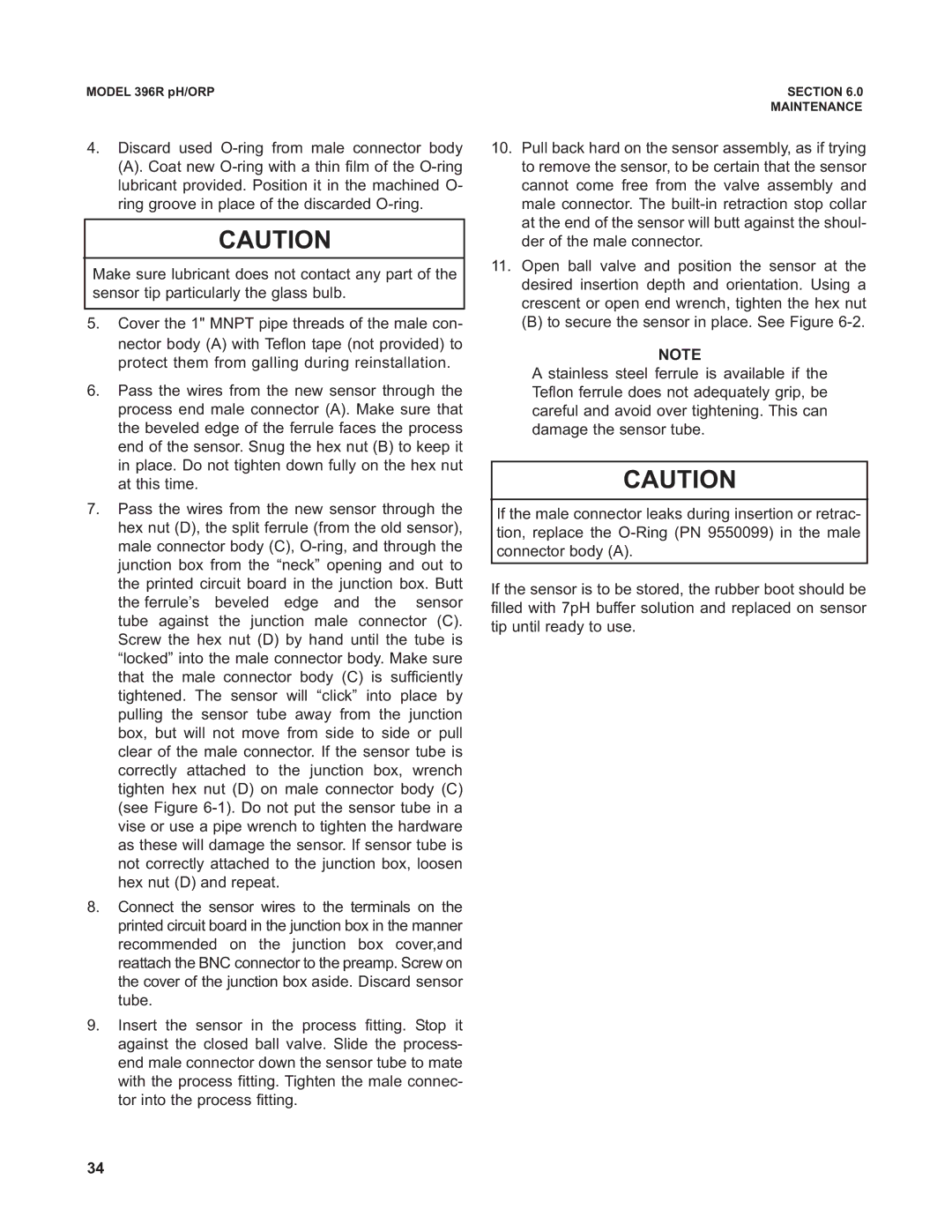 Emerson 396RVP instruction manual Section 