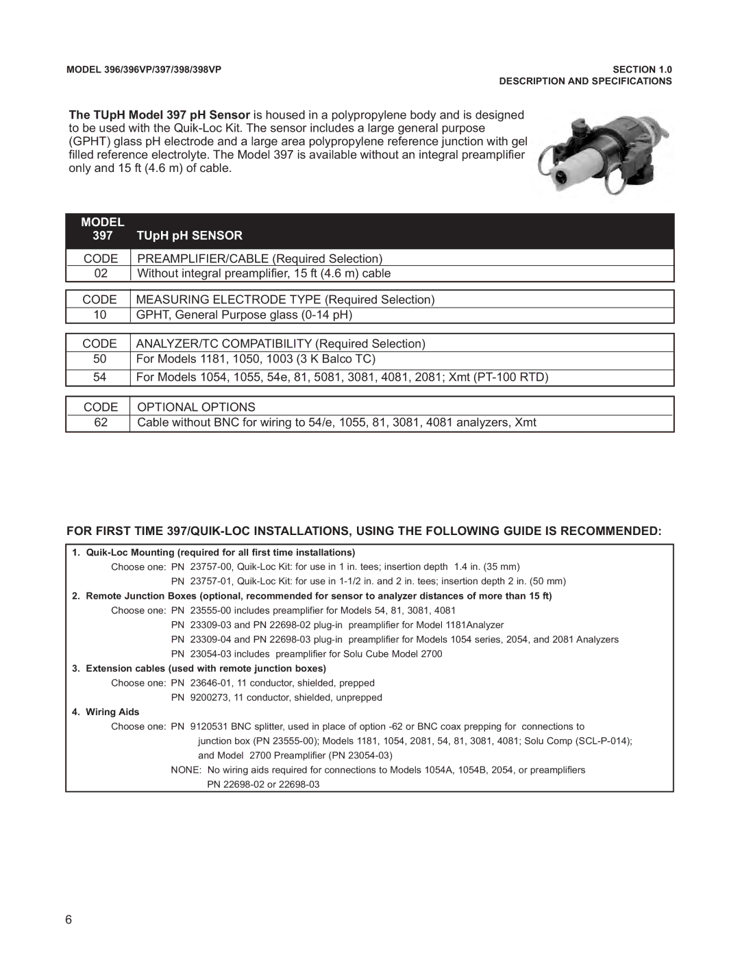 Emerson 396VP, 398VP, 397 instruction manual Model 