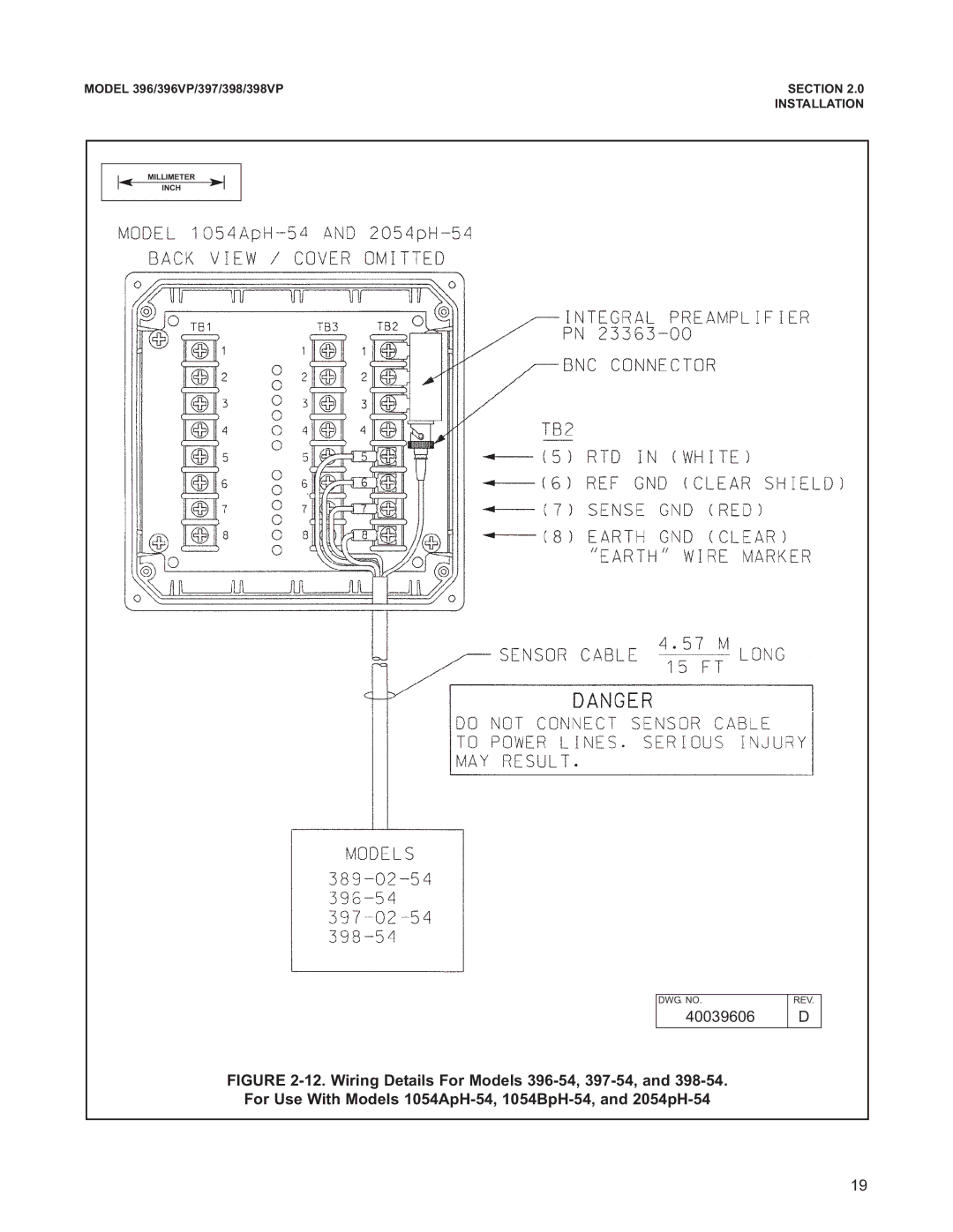 Emerson 398VP, 396VP, 397 instruction manual 40039606 D 