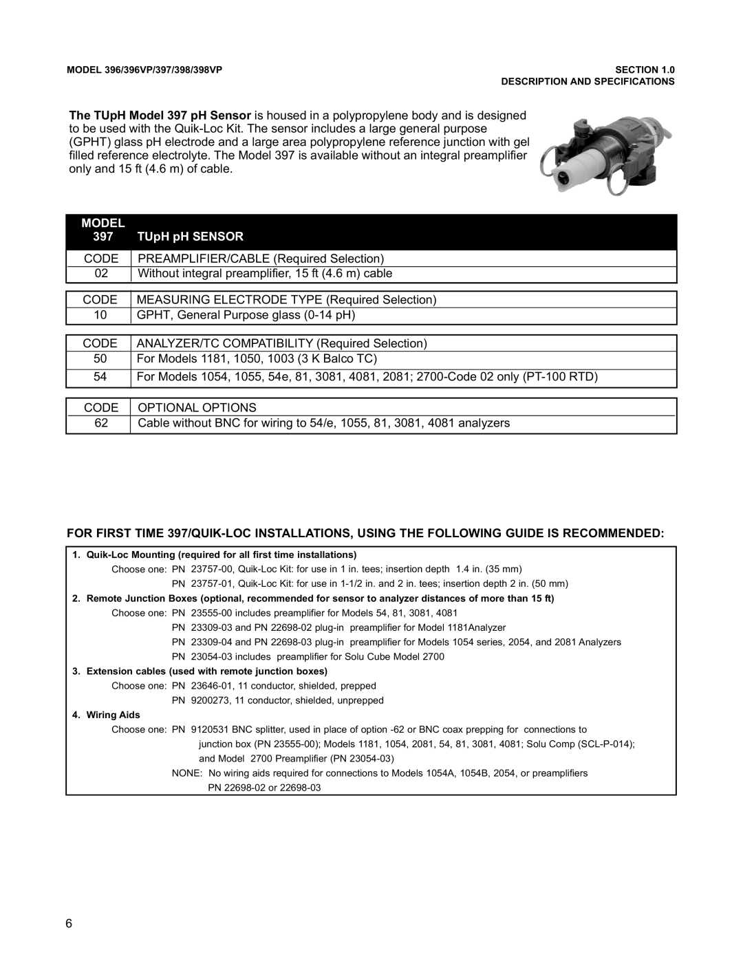 Emerson 396VP, 398VP, 397 instruction manual Model 