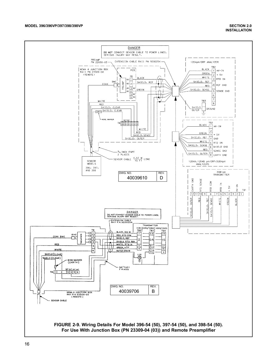 Emerson 396VP, 398VP, 397 instruction manual 40039610 