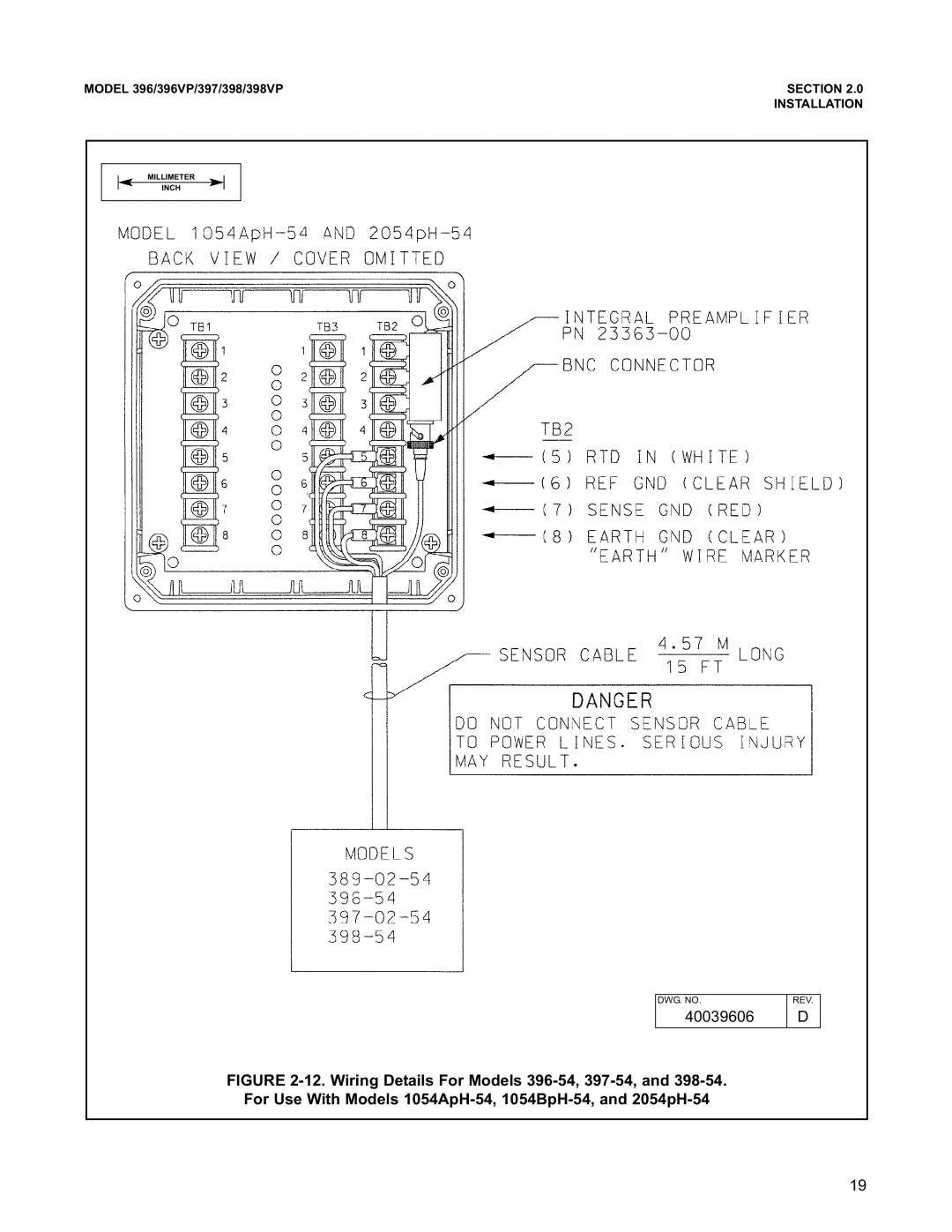 Emerson 398VP, 396VP, 397 instruction manual 40039606 