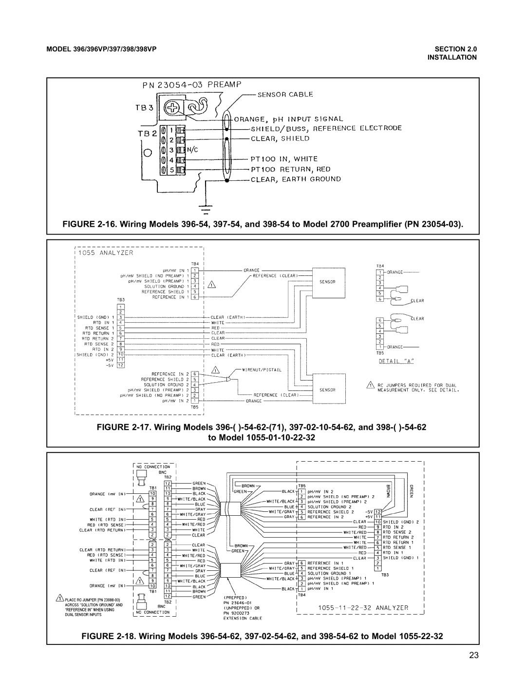 Emerson 396VP, 398VP, 397 instruction manual Section 