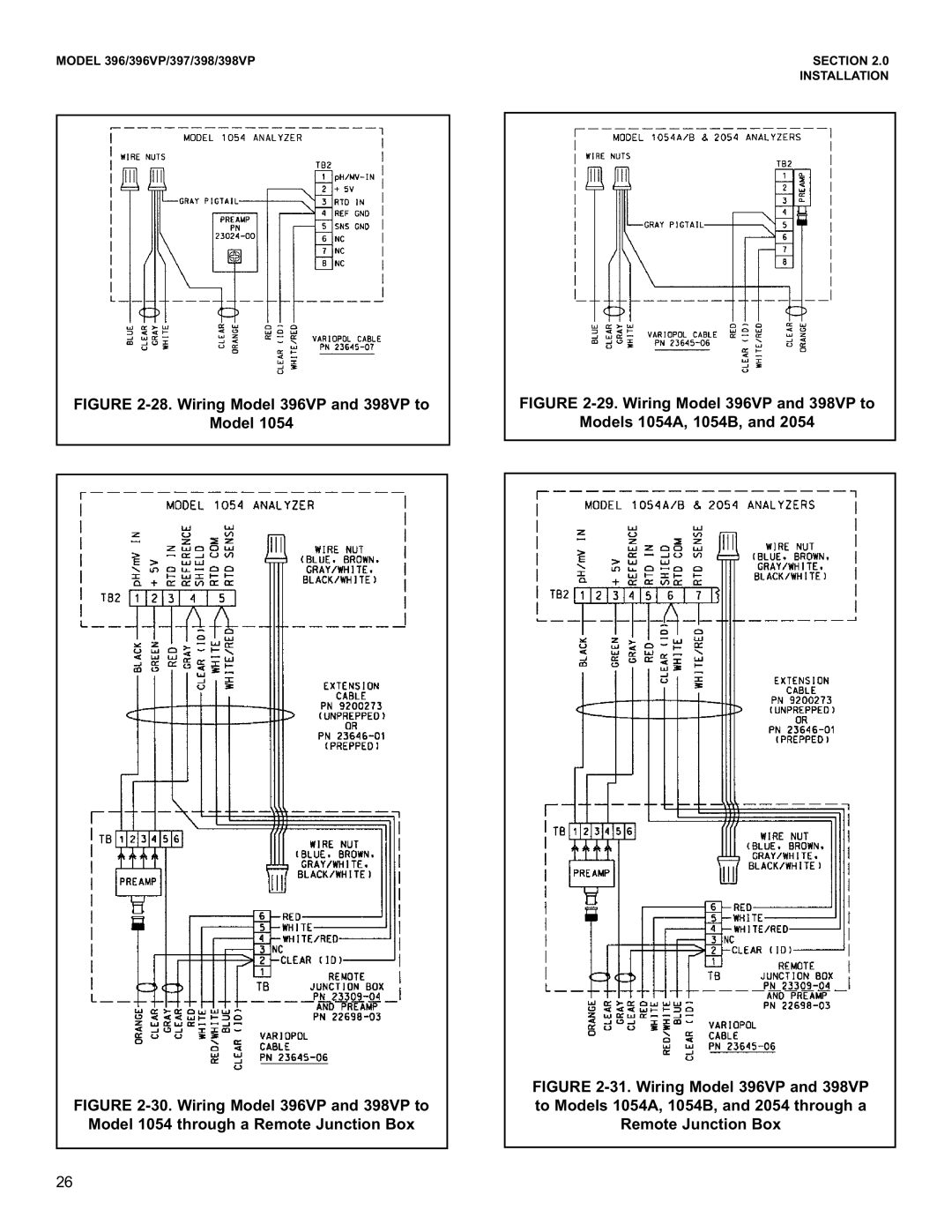 Emerson 397 instruction manual Wiring Model 396VP and 398VP to 