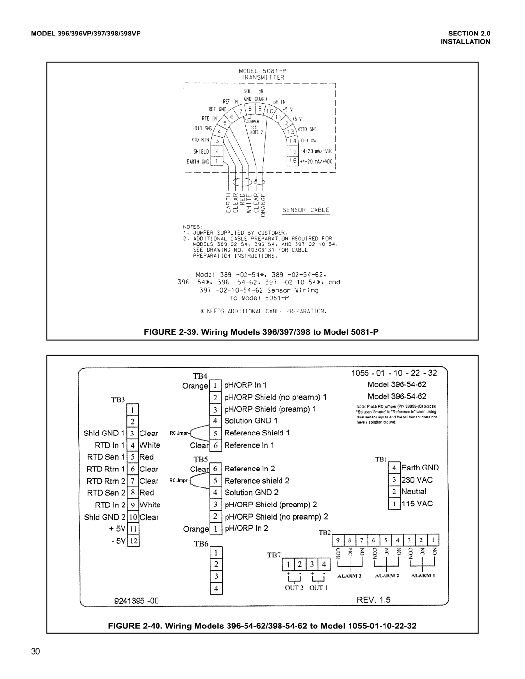 Emerson 396VP, 398VP instruction manual Wiring Models 396/397/398 to Model 5081-P 