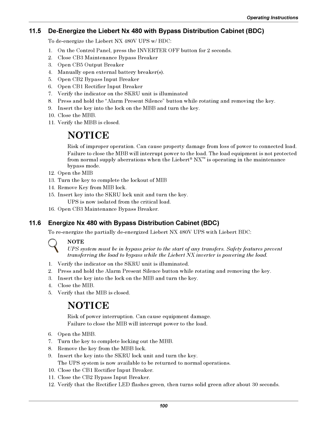 Emerson 40-200KVA user manual Energize Nx 480 with Bypass Distribution Cabinet BDC 